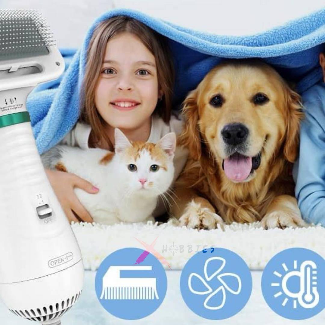 SECADOR CON CEPILLO PARA MASCOTAS