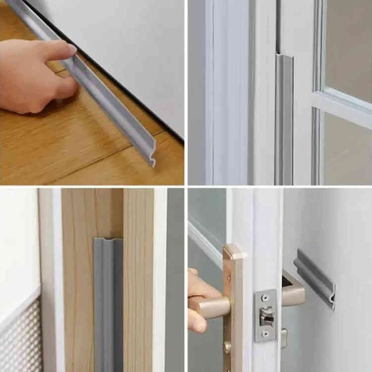 2 Tiras de Sellado Autoadhesiva para Ventanas y Puertas Corredizas