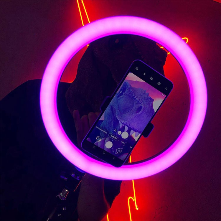 Aro de Luz LED RGB de 30CM con Tripode + Control Remoto