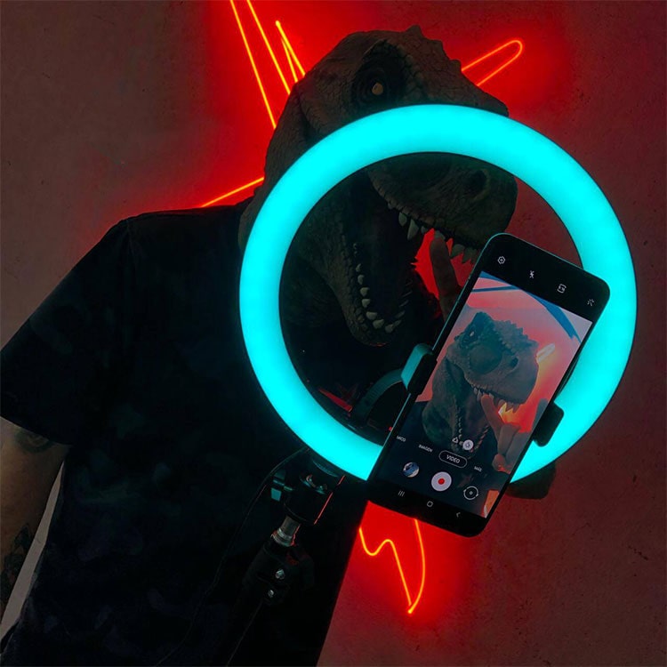 Aro de Luz LED RGB de 30CM con Tripode + Control Remoto