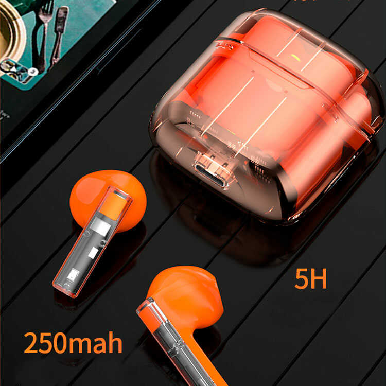 Audífonos Inalámbricos Transparentes Bluetooth TWS YX06