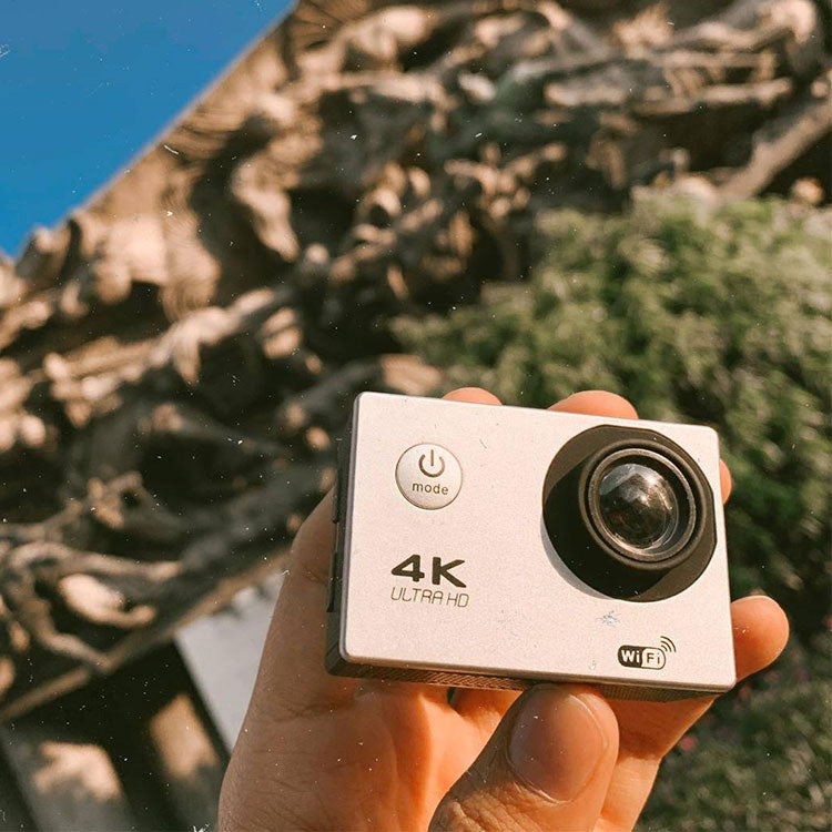 Cámara de Acción Panorámica 360 Ultra HD 4K/30fps WiFi 2 Pulgadas