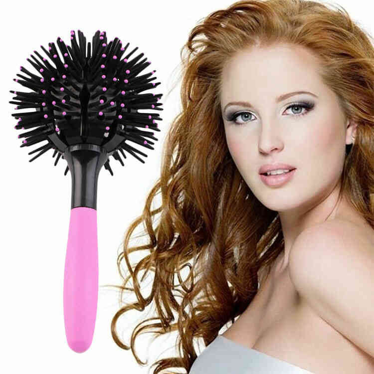 Cepillo Mágico Circular para Cabello 3D Bomb Curl 360º