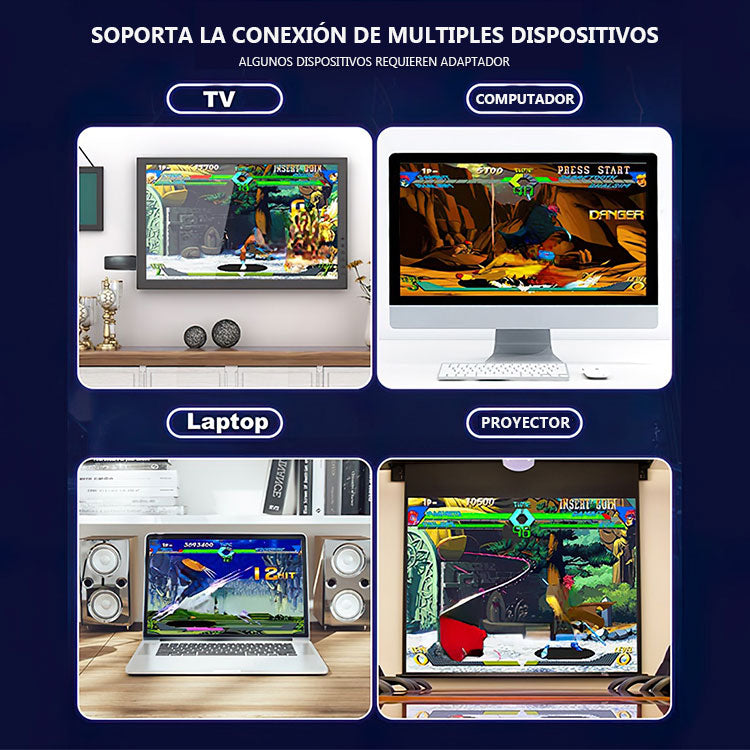 Consola de Videojuegos Retro de 64G Stick Lite 4K Incluye 2 Controles con 10.000 Juegos Integrados