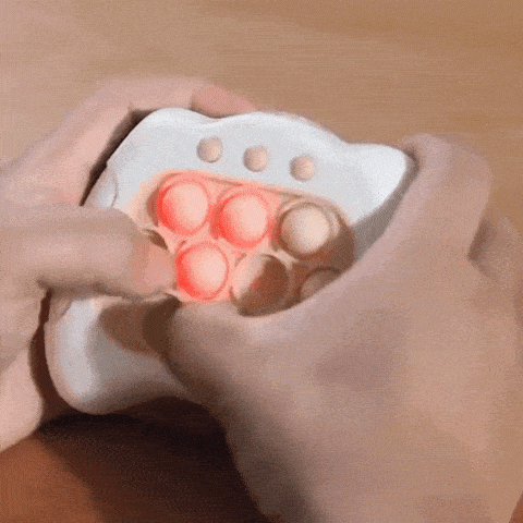 Juego de Puzzle Pop It Electrónico LED | Juguete Antiestrés en Forma de Consola de Videojuegos para Niños y Adultos