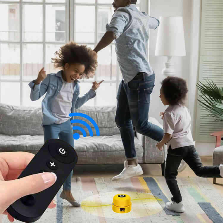Juego de Saltar la Cuerda Recargable 10 Velocidades con Control Remoto y Conteo Automático
