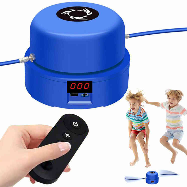 Juego de Saltar la Cuerda Recargable 10 Velocidades con Control Remoto y Conteo Automático