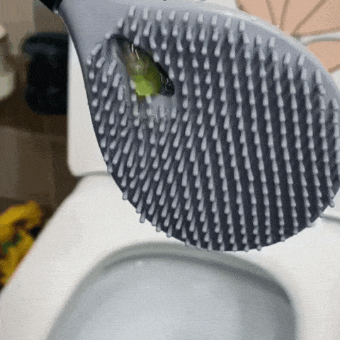 Juego de Soporte y Cepillo Limpiador de Baño con Dispensador de Jabón