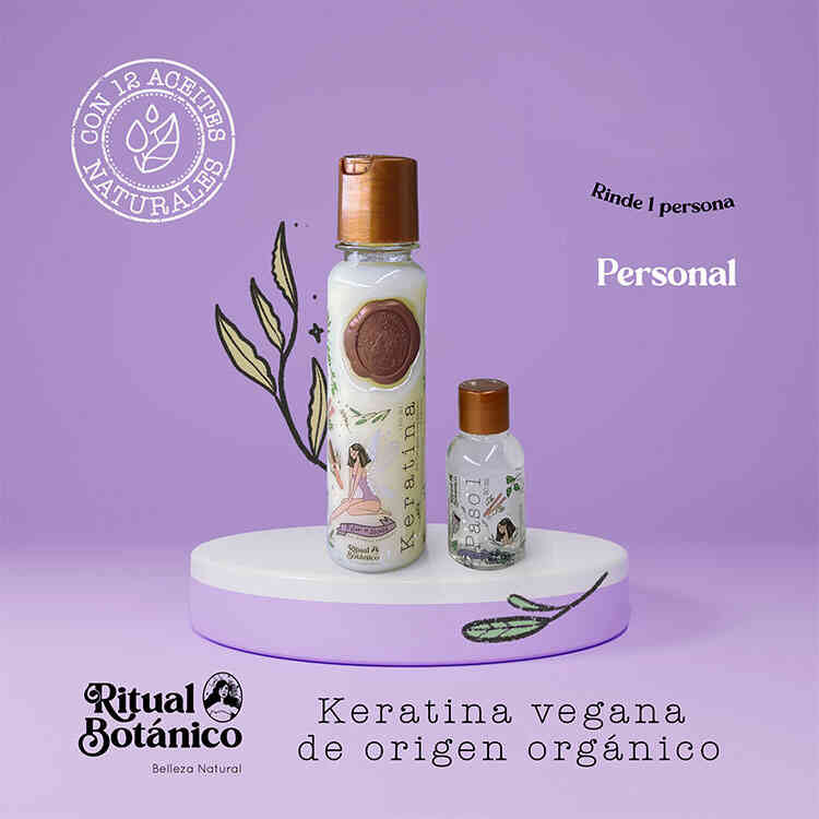 Keratina Vegana de Origen Orgánico Ritual Botánico de 120 ml y 250 ml