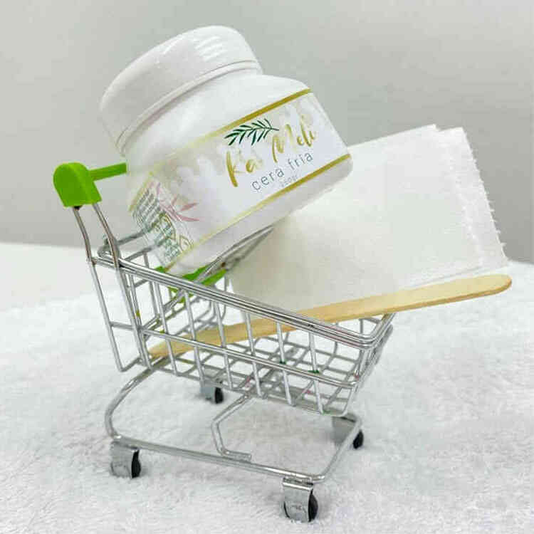 Kit Cera Fría para Depilación Corporal + 10 Lienzos y Aplicador Ka Meli