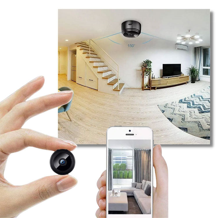 Mini Cámara Espía de Seguridad para Interior con Visión Nocturna + Base | WiFi FULL HD