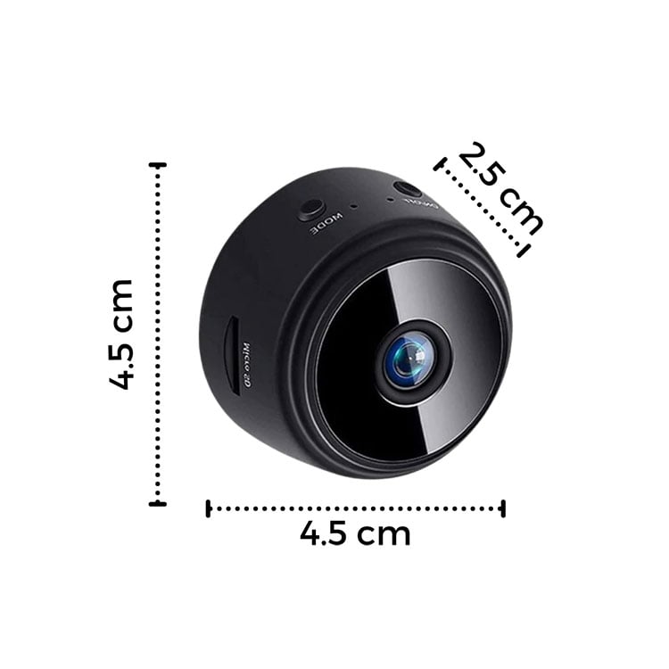 Mini Cámara Espía de Seguridad para Interior con Visión Nocturna + Base | WiFi FULL HD
