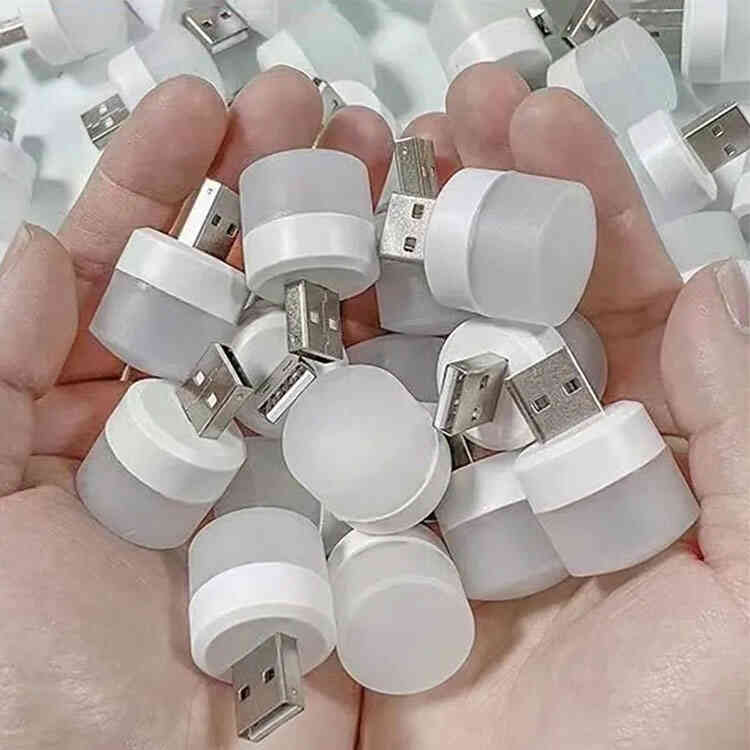 Set de 5 Mini Lámparas LED de Enchufe USB | Mini Luz Nocturna Portátil
