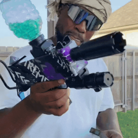 Subfusil Mini Uzi Lanzador Automático de Bolas de Hidrogel
