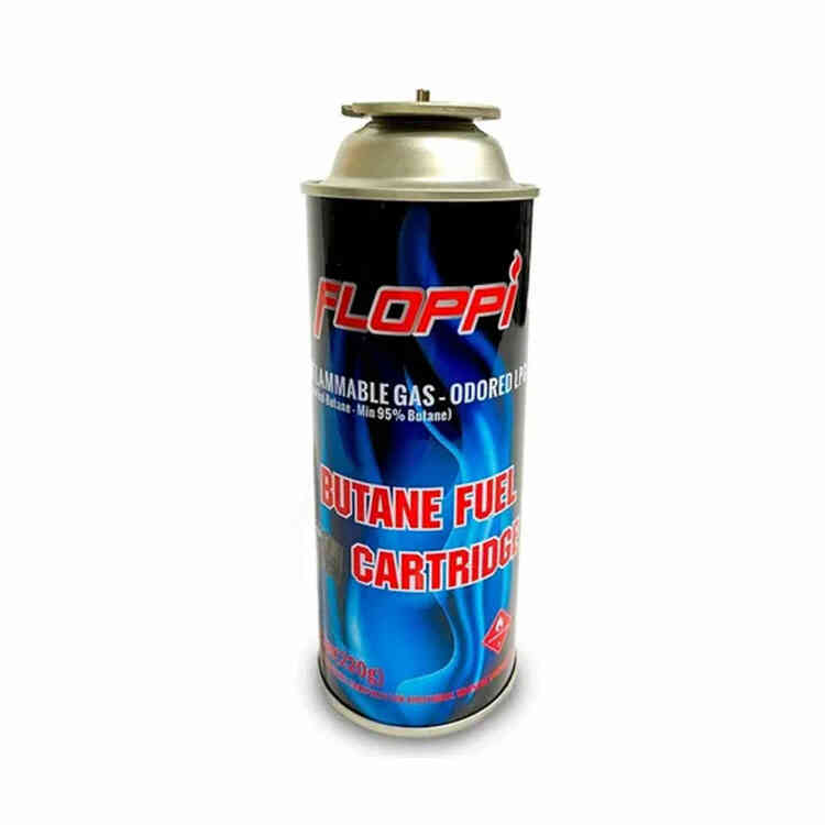Tanque De Gas Butano Floppi 11X 450 ML/250 G | Repuesto para Mini Fogón de Camping