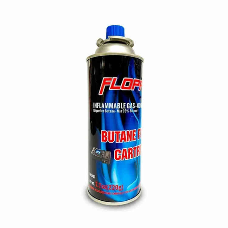 Tanque De Gas Butano Floppi 11X 450 ML/250 G | Repuesto para Mini Fogón de Camping