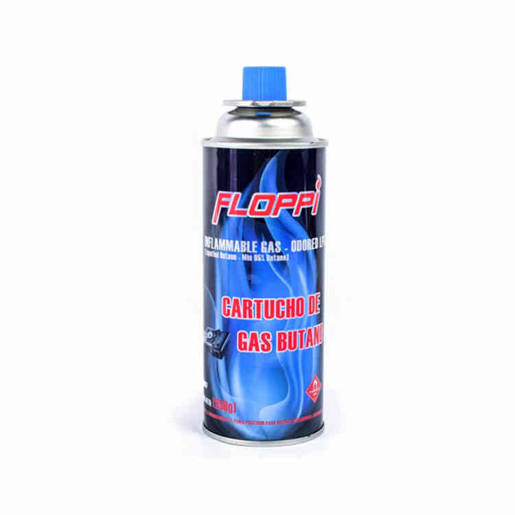 Tanque De Gas Butano Floppi 11X 450 ML/250 G | Repuesto para Mini Fogón de Camping