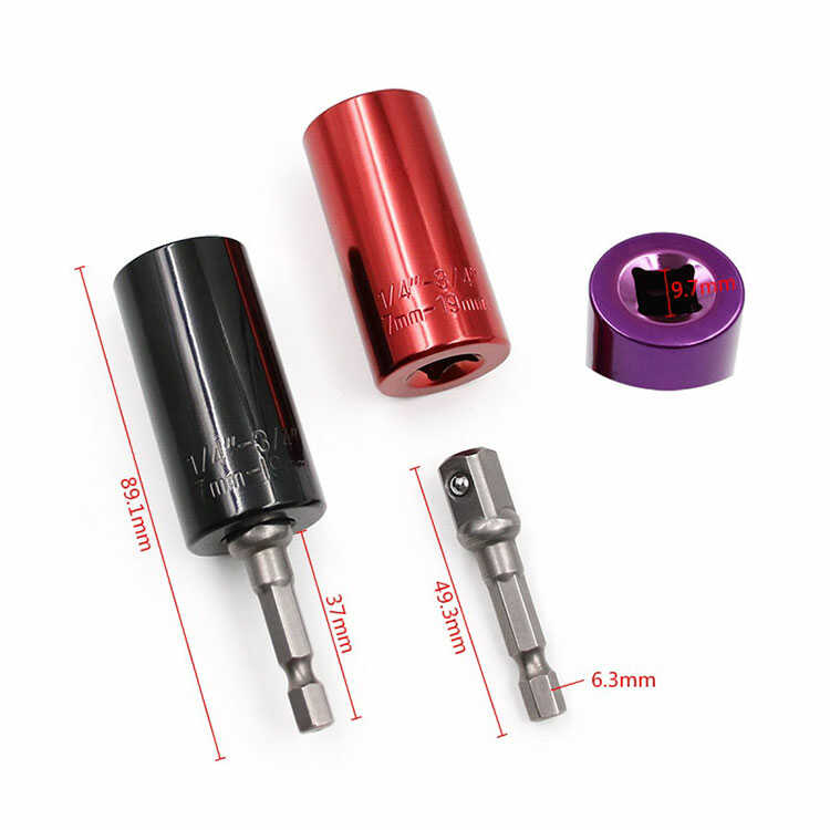 Adaptador Cabezal de llave Dinamómetra Universal 7-19 mm para Taladro