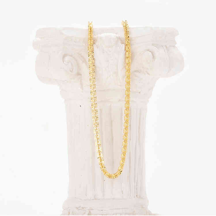 Cadena ORO AURUX Cuatro Lados Diamantada 60 cm