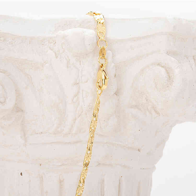 Cadena ORO AURUX Valentino Grueso Diamantado 45 cm