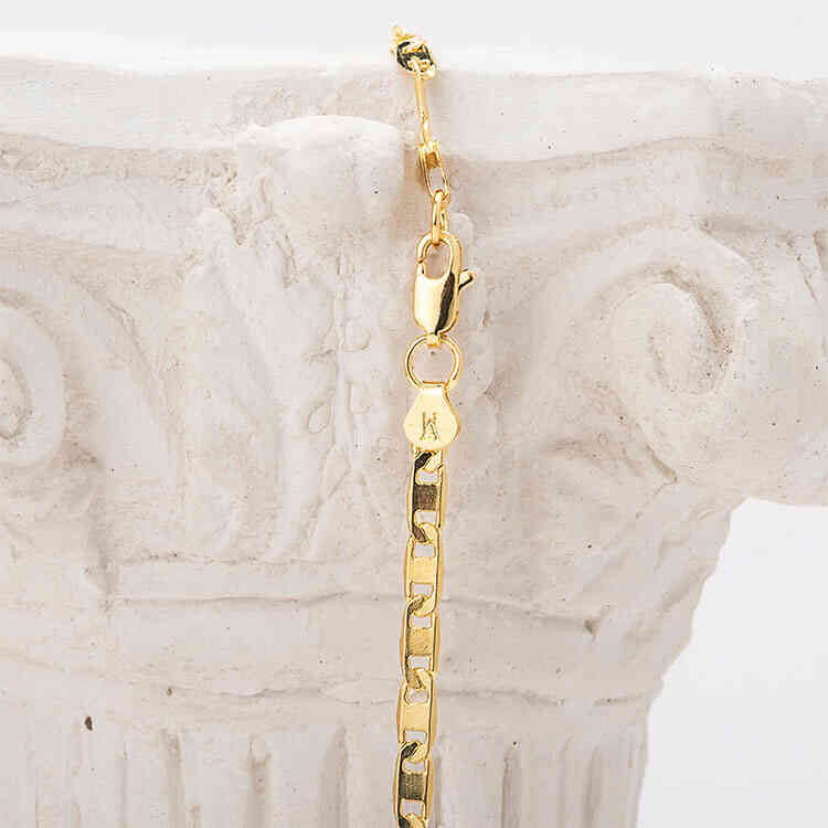 Cadena ORO AURUX Valentino Liso 3,5MM de 60 cm