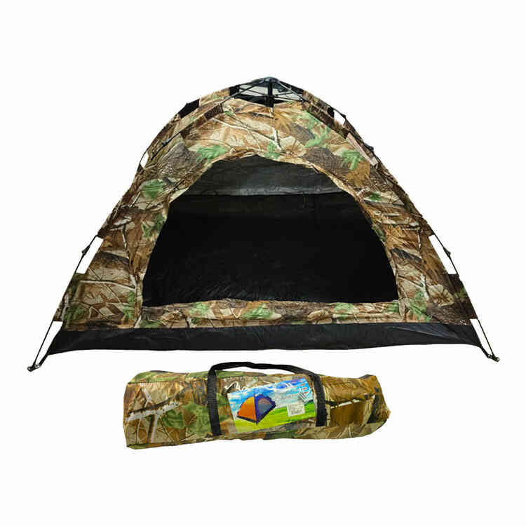 Carpa Automática para Camping Camuflada para 3 Personas