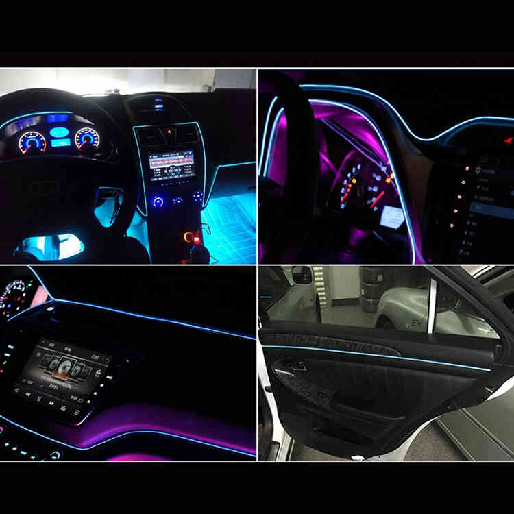 Cinta Led Flexible para Interior de Carro 5 Metros