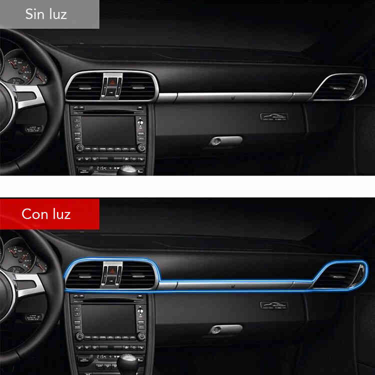 Cinta Led Flexible para Interior de Carro 5 Metros