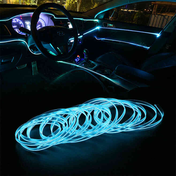 Cinta Led Flexible para Interior de Carro 5 Metros