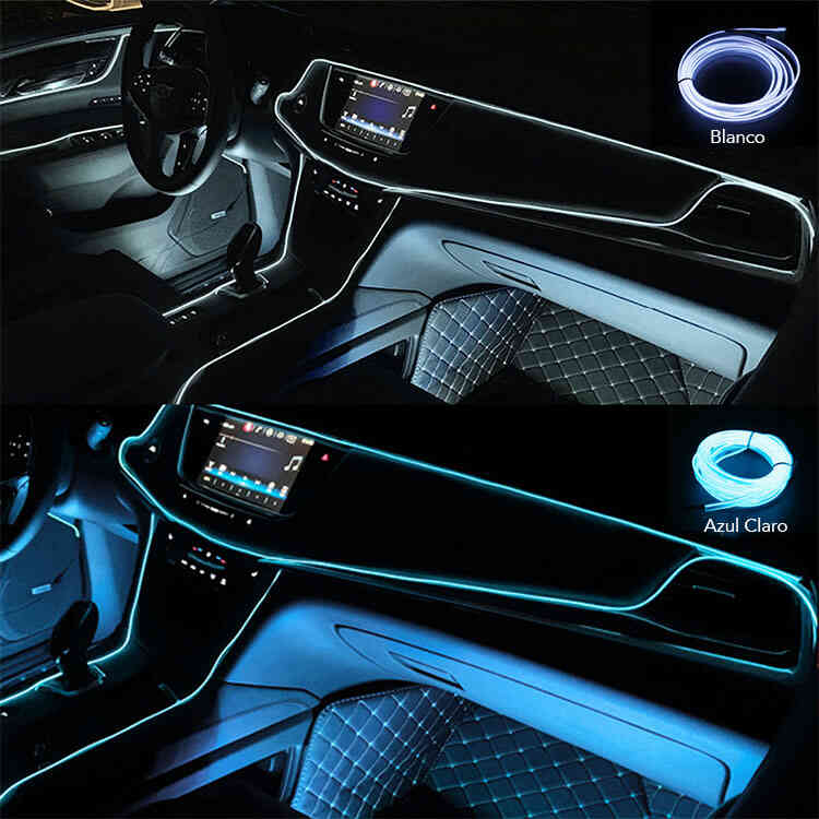 Cinta Led Flexible para Interior de Carro 5 Metros