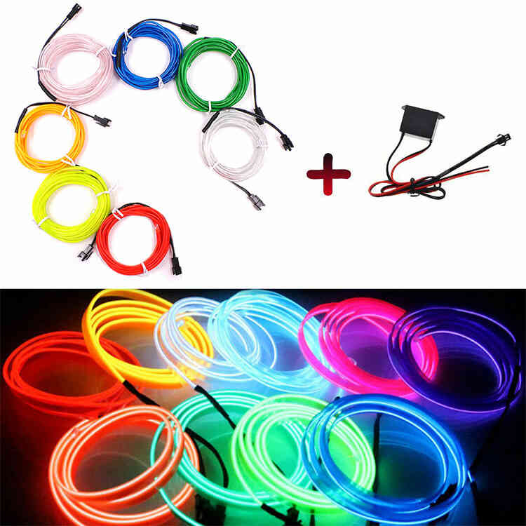 Cinta Led Flexible para Interior de Carro 5 Metros