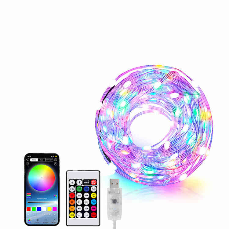 Cinta LED Multicolor RGB 10 metros USB con Control Remoto