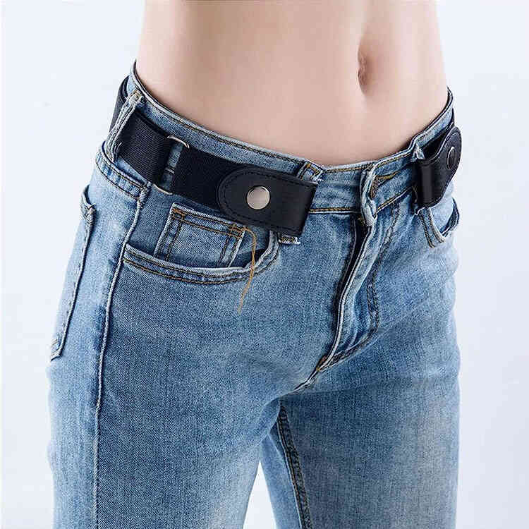 Correa Elástica sin Hebilla con Broche | Pantalones para Hombre y Mujer