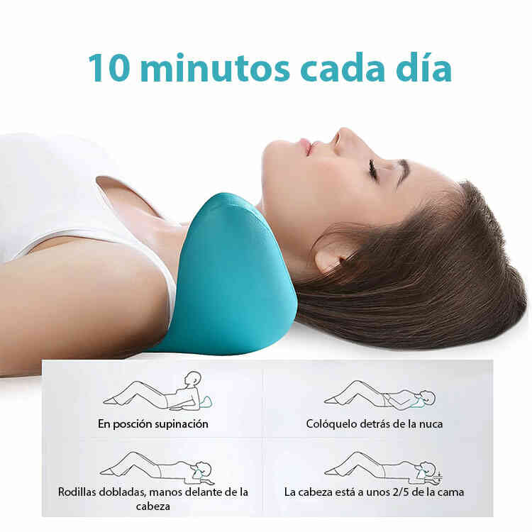 Cojín Relajante Muscular Cervical | Almohada de Masaje para Aliviar el Dolor en el Cuello