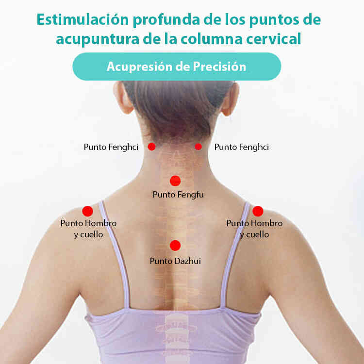 Cojín Relajante Muscular Cervical | Almohada de Masaje para Aliviar el Dolor en el Cuello