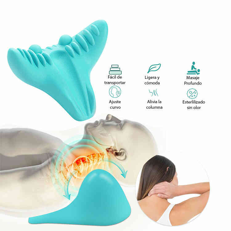 Cojín Relajante Muscular Cervical | Almohada de Masaje para Aliviar el Dolor en el Cuello