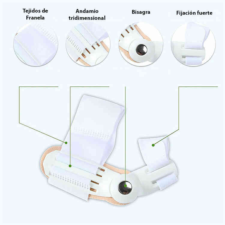 Corrector Ortopédico de Juanetes Ajustable | Férula Hallux Valgus