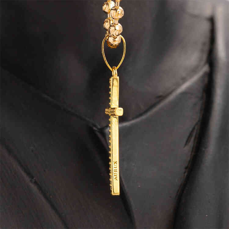 Dije Cruz de FE Tipo Esmeralda | ORO AURUX