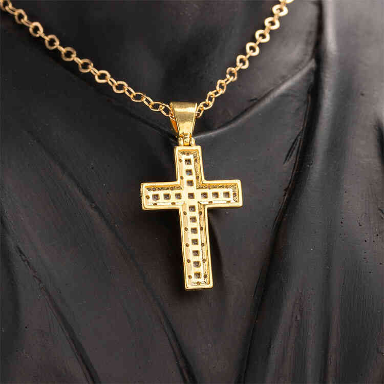 Dije Cruz Génesis Diamantada | ORO AURUX
