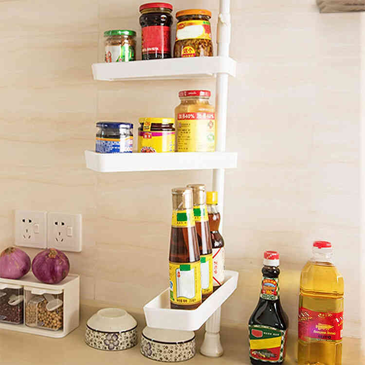 Estante Organizador de Especias para Cocina | Estante Giratorio sin Perforaciones de Pared