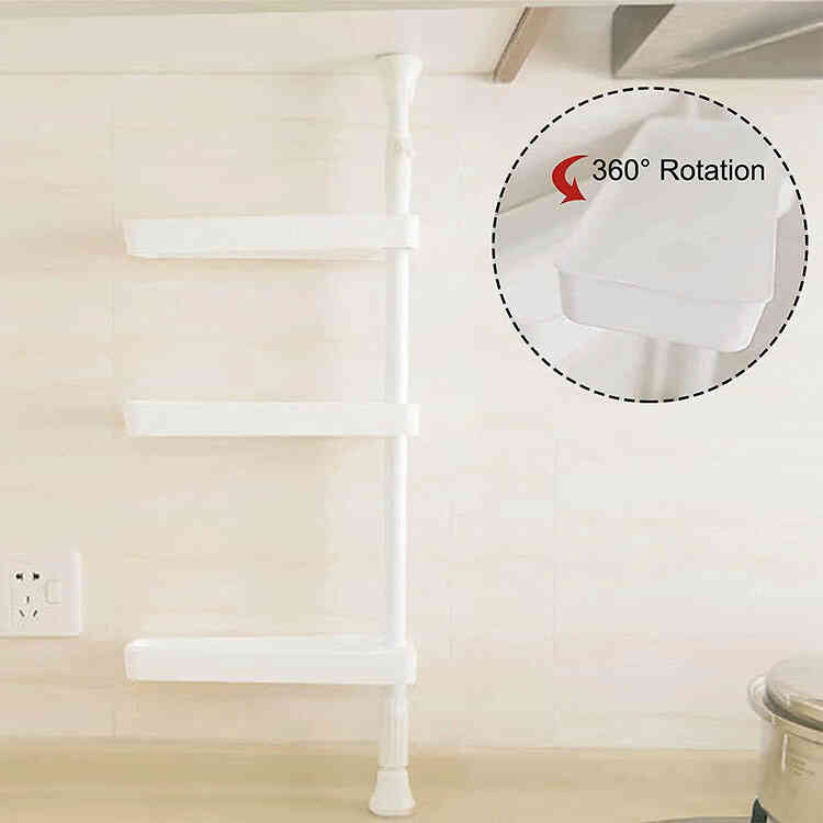 Estante Organizador de Especias para Cocina | Estante Giratorio sin Perforaciones de Pared