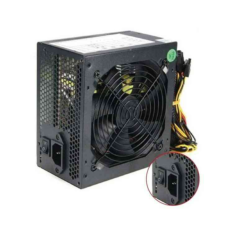 Fuente de poder para regulación y estabilidad de la electricidad Ventilador de 12 cm -24 pines - 6 Sata ELITE 550W Unitec