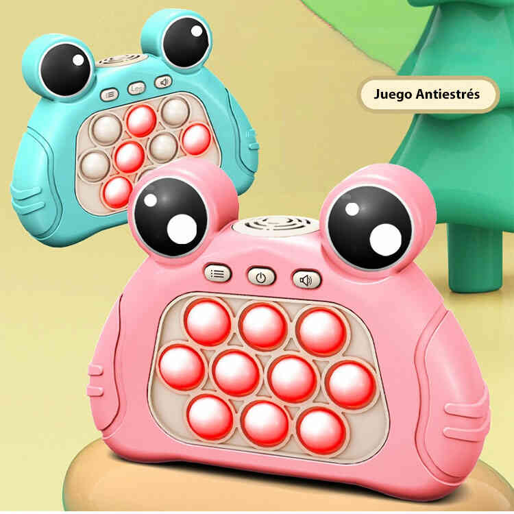Juego de Burbujas Pop It Eléctrico Push Game | Juguete Antiestrés para Niños y Adultos