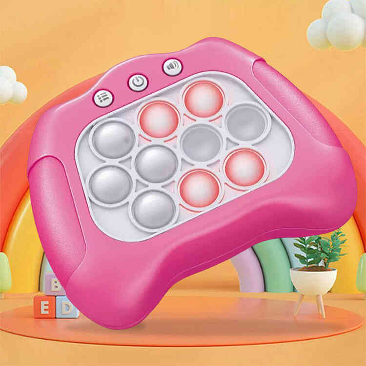 Juego de Puzzle Pop It Electrónico LED | Juguete Antiestrés en Forma de Consola de Videojuegos para Niños y Adultos