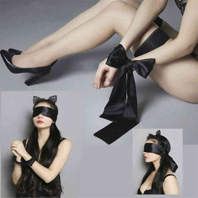 Kit cinta bondage en satin x3