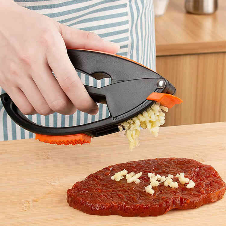 Prensa de Ajo Multifuncional 3 en 1 | Pelador de Frutas-Verduras y Ablandador de Carne