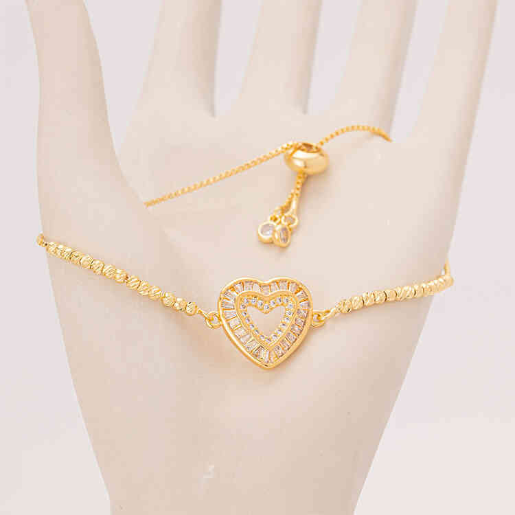 Pulsera Amelia Heart | ORO AURUX By. Lauri Estrada
