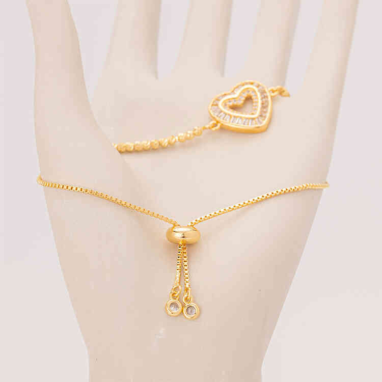 Pulsera Amelia Heart | ORO AURUX By. Lauri Estrada