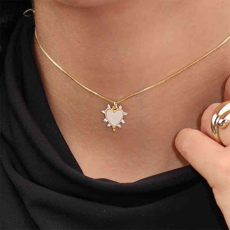 Cadena Shiny Heart Broche Ajustable | Feeling Collection