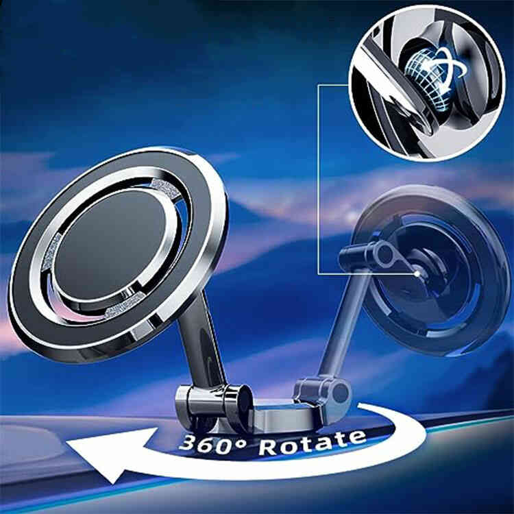 Soporte Magnético de Celular para Carro Plegable y Giratorio 360º QY47